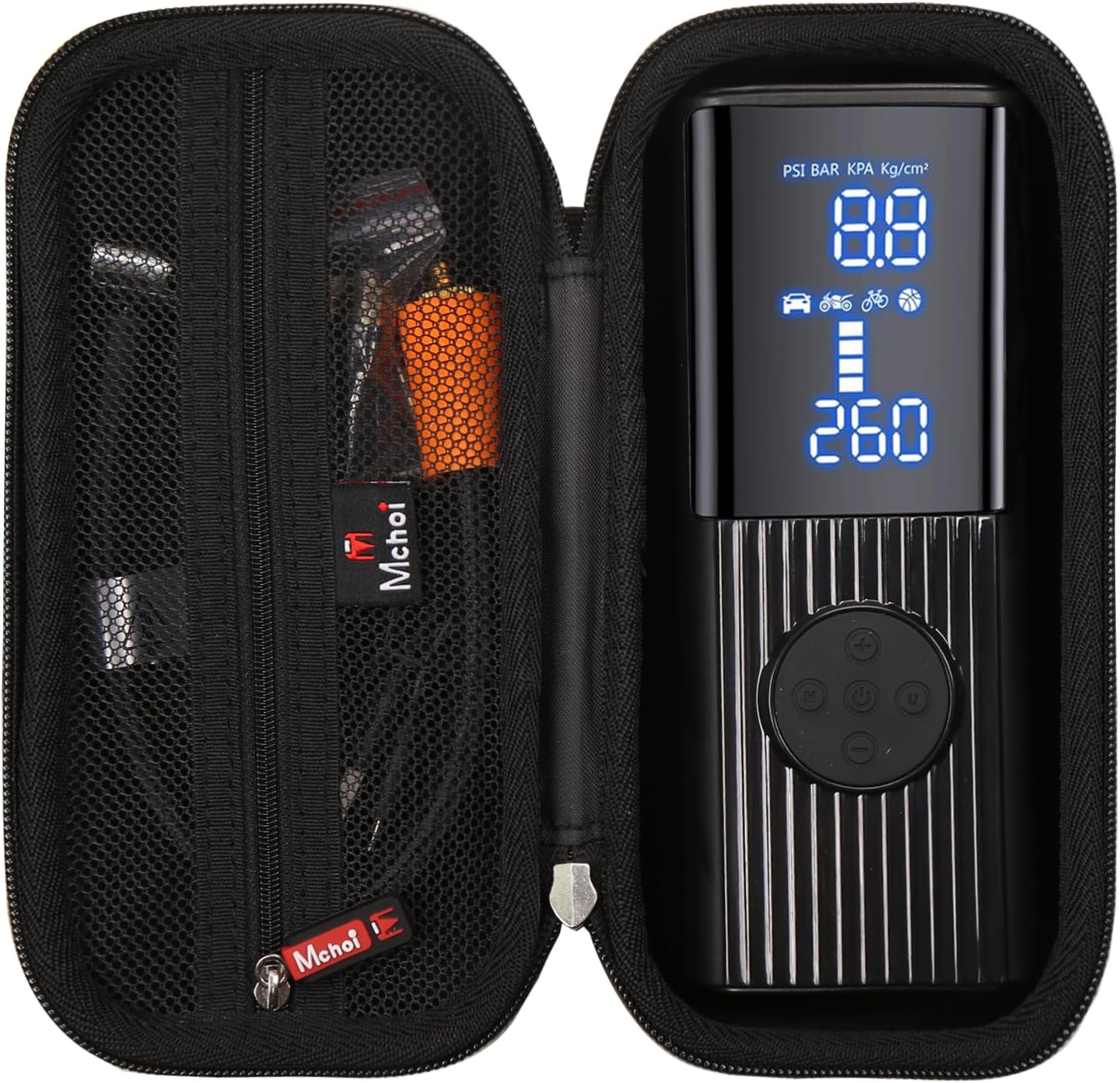 Mchoi Hard Protective Case Suitable for Hafuloky Tire Inflator Portable Air Compressor 180PSI & 20000mAh, Case Only - Image 2