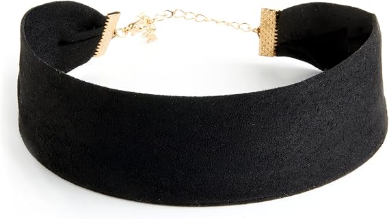 Black Velvet Choker Necklace for Women 
