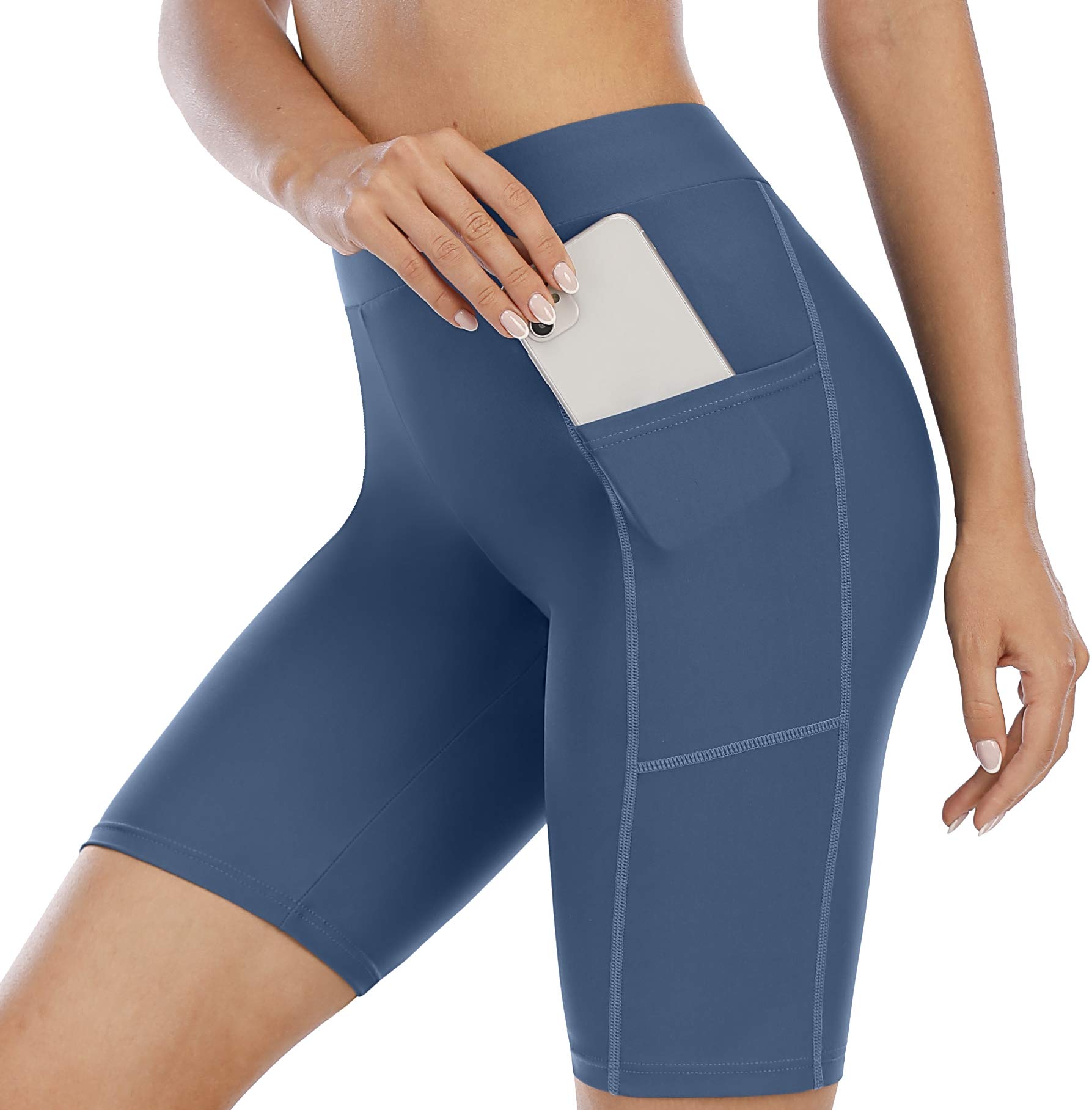 Swim Shorts for Women with Pockets High Waisted Swimsuit Shorts Board Shorts, Blue(pockets), XX-Large-image-45