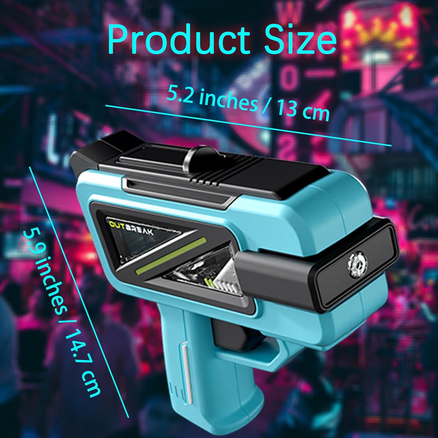 2 Pcs Beer Shooter for Party with Funnel and Games Manual, 4 oz Soda Shotgun, Long Range 16 ft Stream for Bachelor Party, White Elephant Gifts(Gray+Blue)