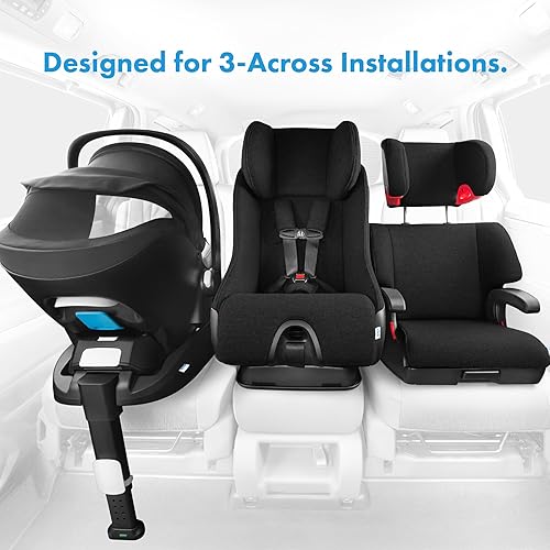 Vista 20 de Clek Liing - Asiento infantil para automóvil con pata de carga ajustable, diseño compacto, ligero, 7 posiciones reclinables, pestillo rígido fácil