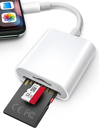 Amazon Co Jp Sdカードリーダー Iphone Ipad用 Deoperph Sdカードリーダー カメラカードビューアー Sd カードリーダーアダプター アプリ不要 プラグアンドプレイ パソコン 周辺機器