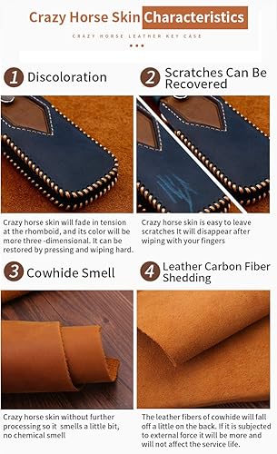 Miniatura 4 de SANRILY Funda de cuero para llavero de 5 botones para Nissan Ariya 8 Gen th New Teana 2022 2023 Pathfinder Rogue entrada sin llave retro con llavero