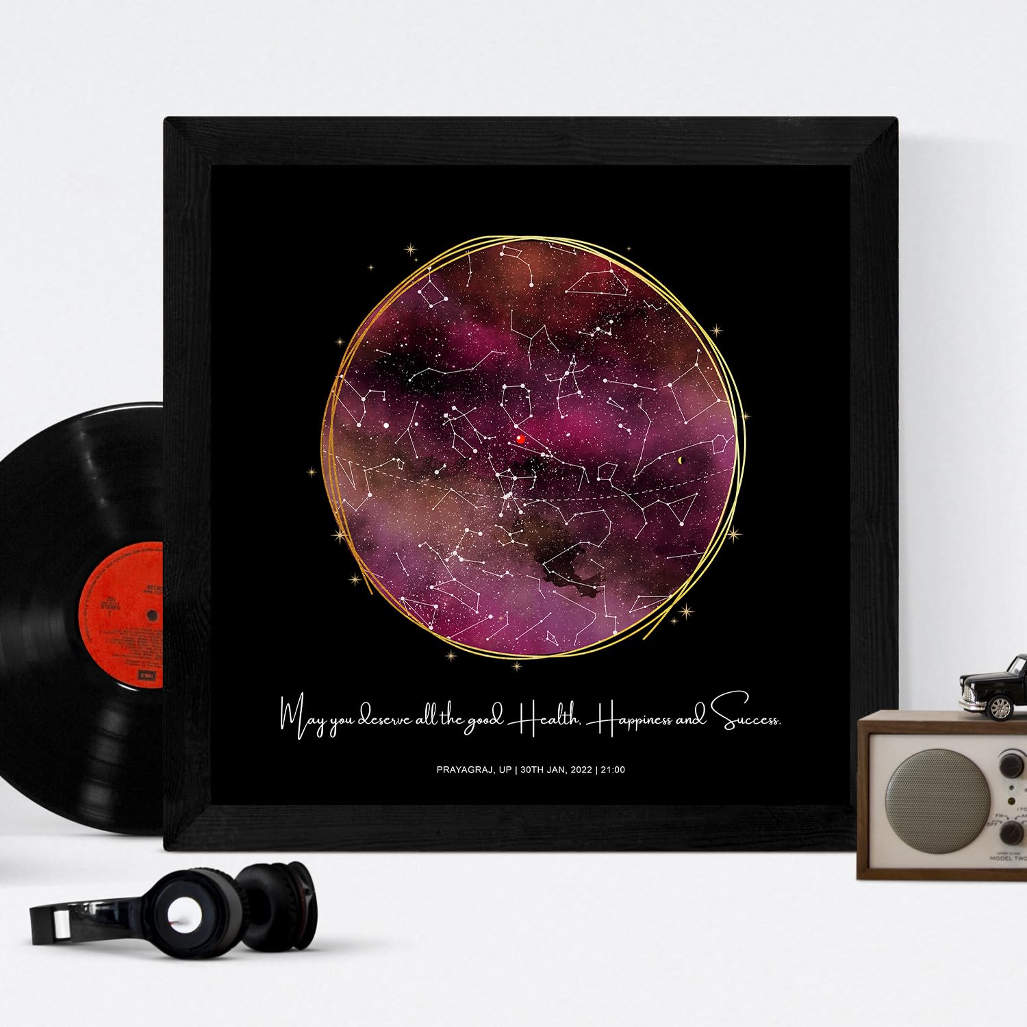 Personalized Starmap Art Prints - Custom Constellations -11 Personalized Starmap Art Prints - Custom Constellations -11