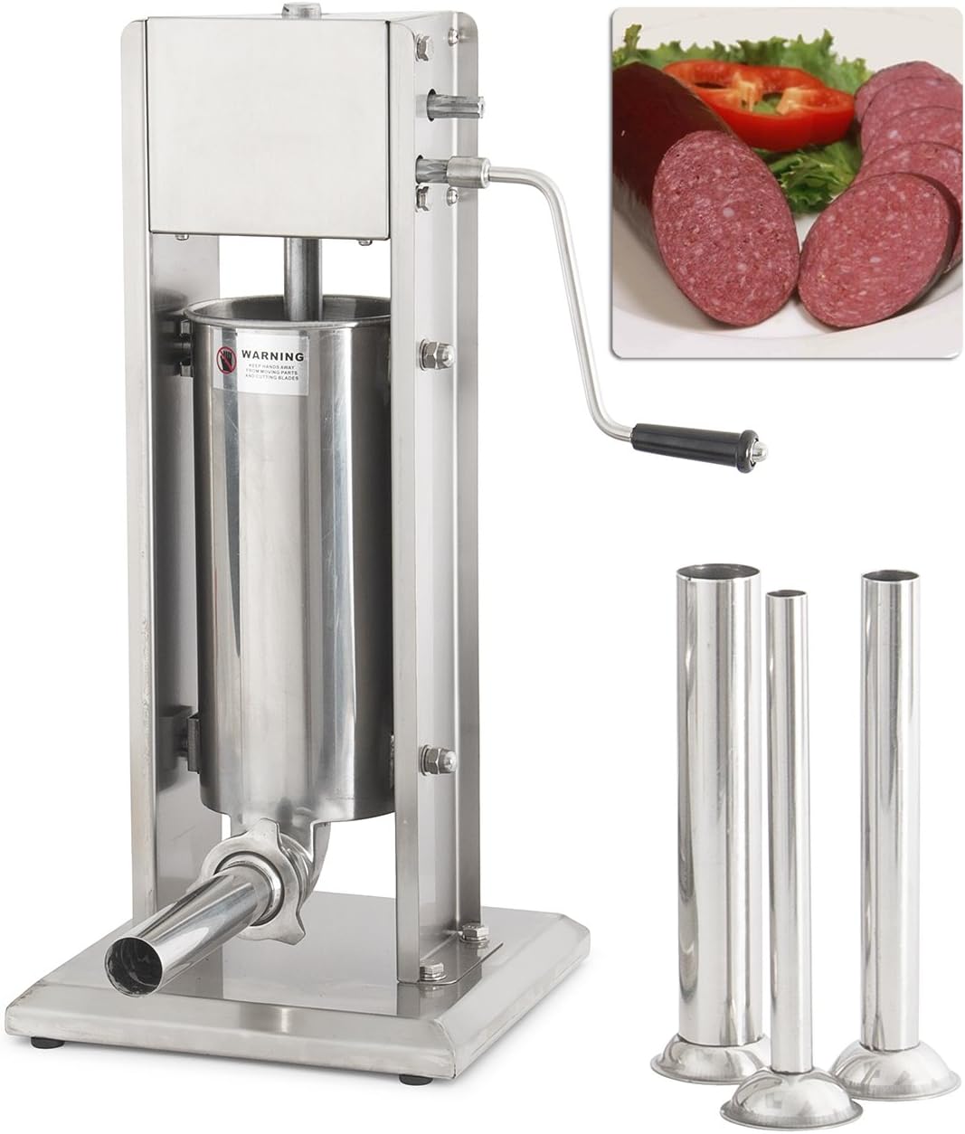 5l Vertical Commercial Sausage Stuffer 15lb Two Speed Stainless Steel Meat Press by Meat Grinders