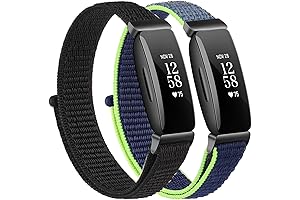 Vibrant Nylon Bands for Little Adventurers: Fitbit Inspire 2 Bands for Kids