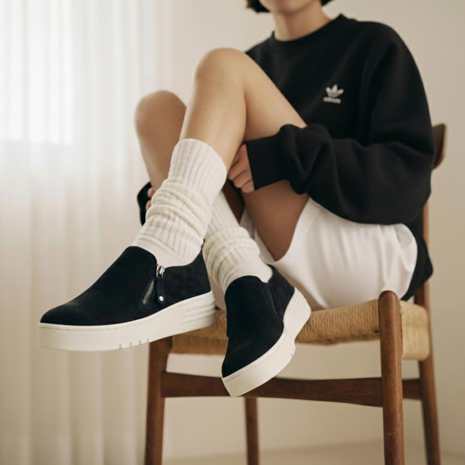 CUSHIONAIRE Women's Nissa Casual Zipper Slip on with +Memory Foam & Wide Widths Available - Image 5