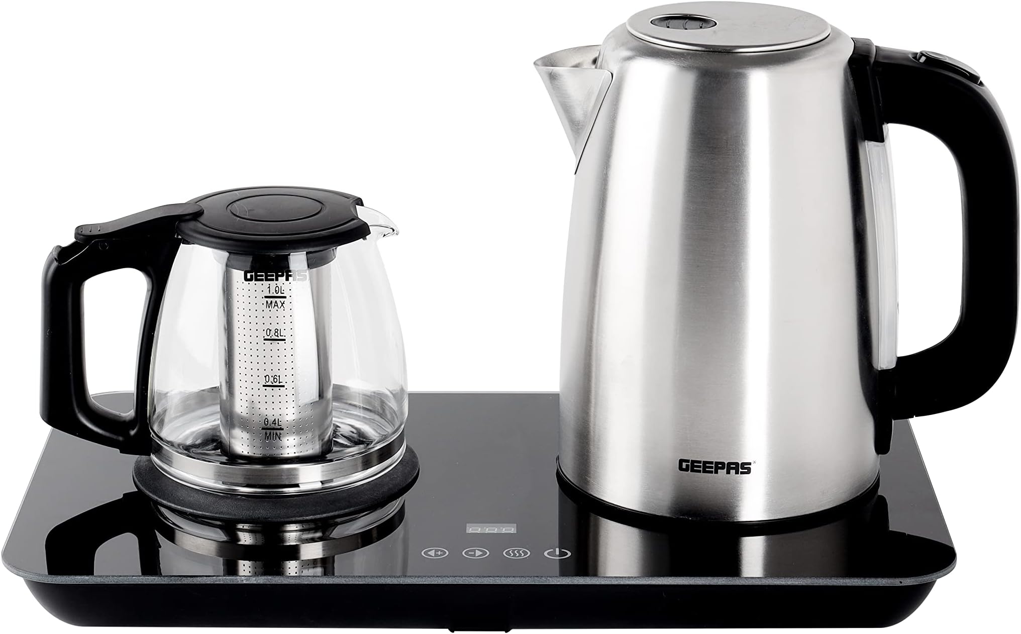 2 In 1 Digital Tea Maker - Stainless Steel Filter | Temperature Adjusting, Boil-Dry Protection | 400W & 1800W | 2 Years Warranty