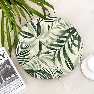 The Purple Tree Printed Round Chair Cushion Chair Pad (Pack of 1, 40x40 cm) Outdoor Patio Chair Cushion, Quilted Seat Cush... Price In India
