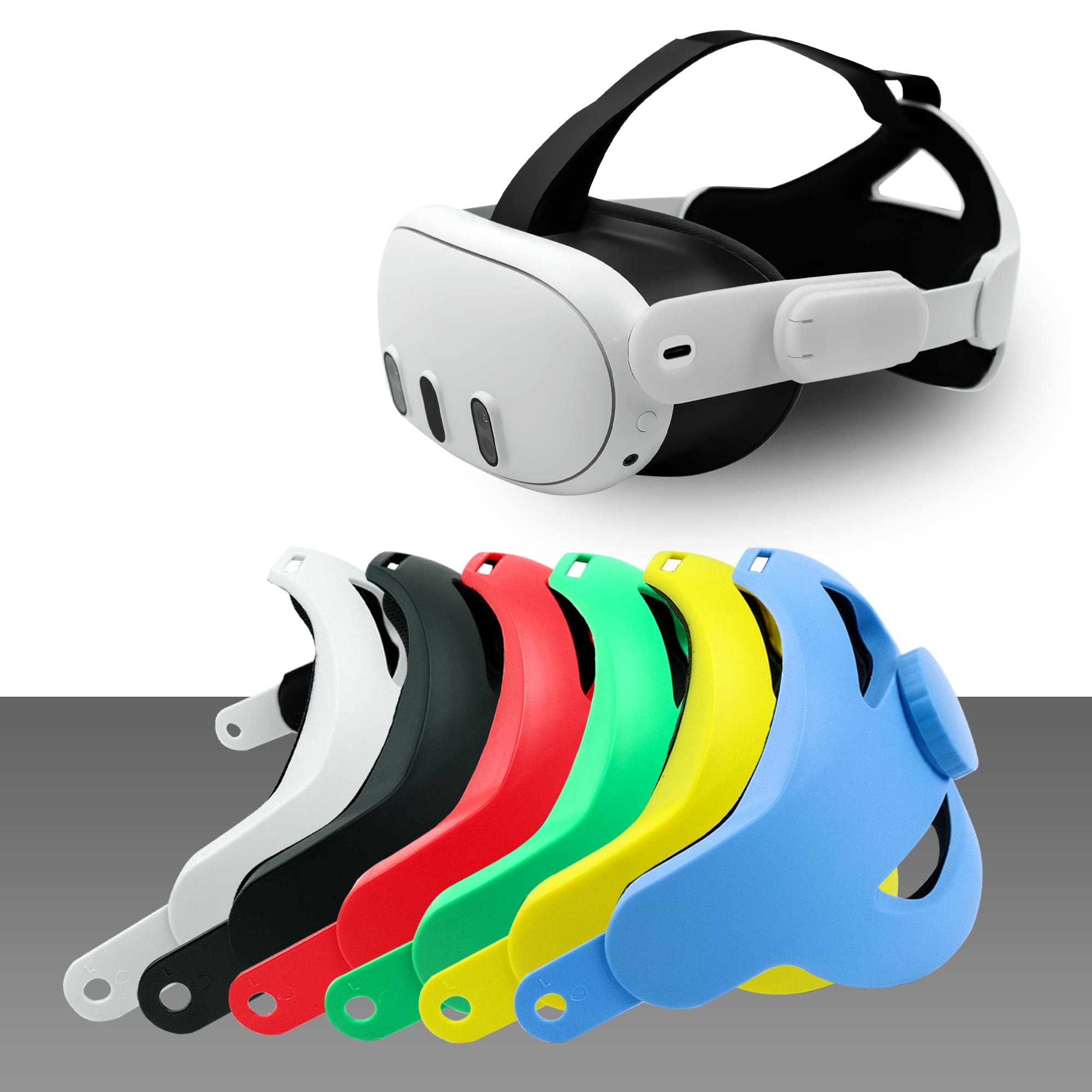 BeisDirect Correa de cabeza para auriculares Meta Quest 3 VR, correa Elite de repuesto para accesorios Meta Quest 3, correa ajustable de realidad virtual para equilibrio de gravedad, cómoda diadema de