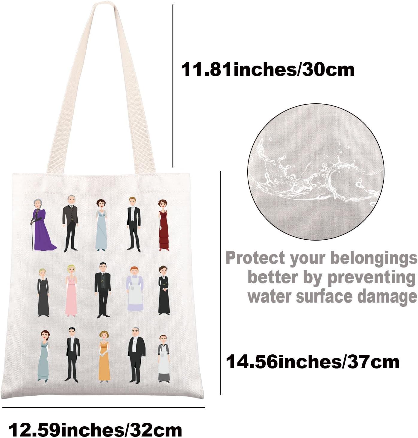 JNIAP British TV Show Tote Bag V. Crawley Gift Vioet & Cora & Mary Edith & Sybil Gifts British TV Character Shoulder Bag - Image 3