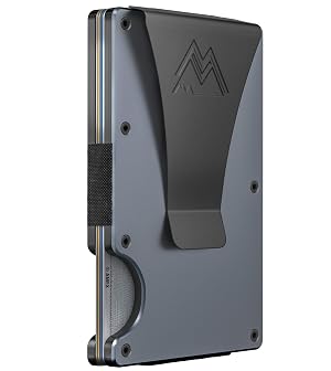 Mountain Voyage Co Minimalist Wallet for Men Women - Slim RFID Wallet Scratch Resistant Credit Card Holder Money