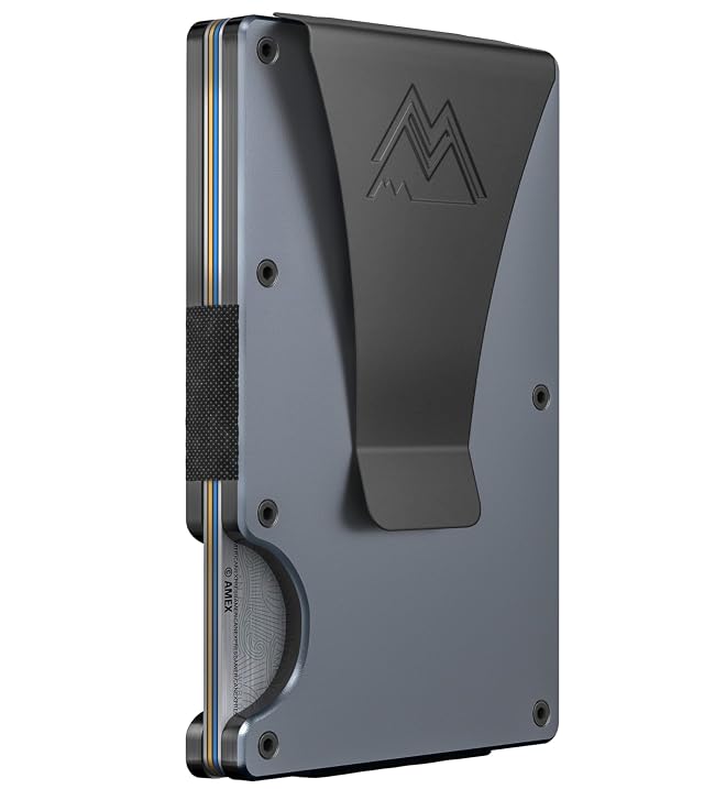 Mountain Voyage Co Minimalist Wallet for Men Women - Slim RFID Wallet Scratch Resistant Credit Card Holder Money