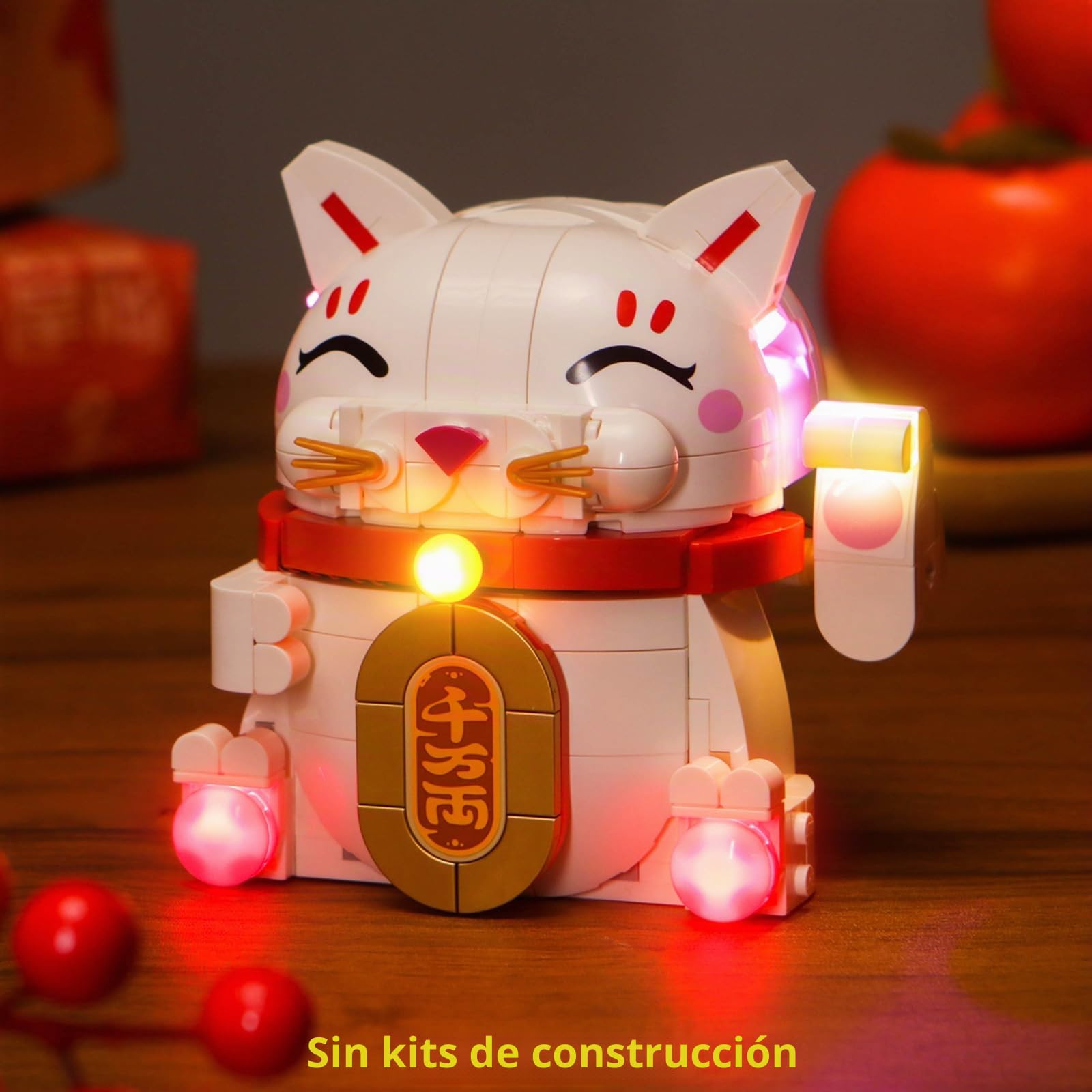 Conjunto de luces LED compatible con Lego 40813 Lucky Cat (sin modelo), set de iluminación decorativa Compatible con Lego Lucky Cat juguete creativo