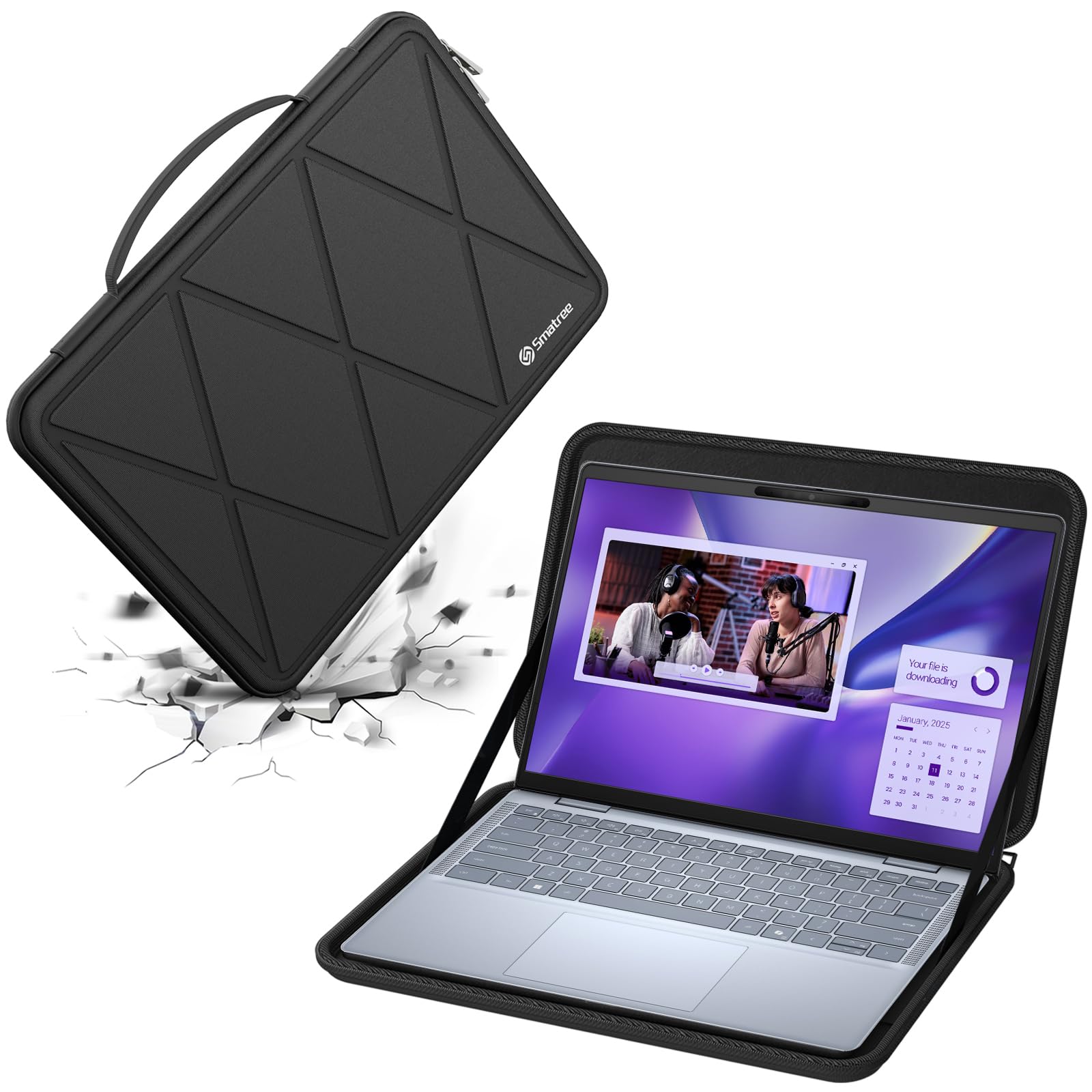 Housse rigide ordinateur 14 compatible Dell Pro Max 14 MSI Summit Prestige - 8