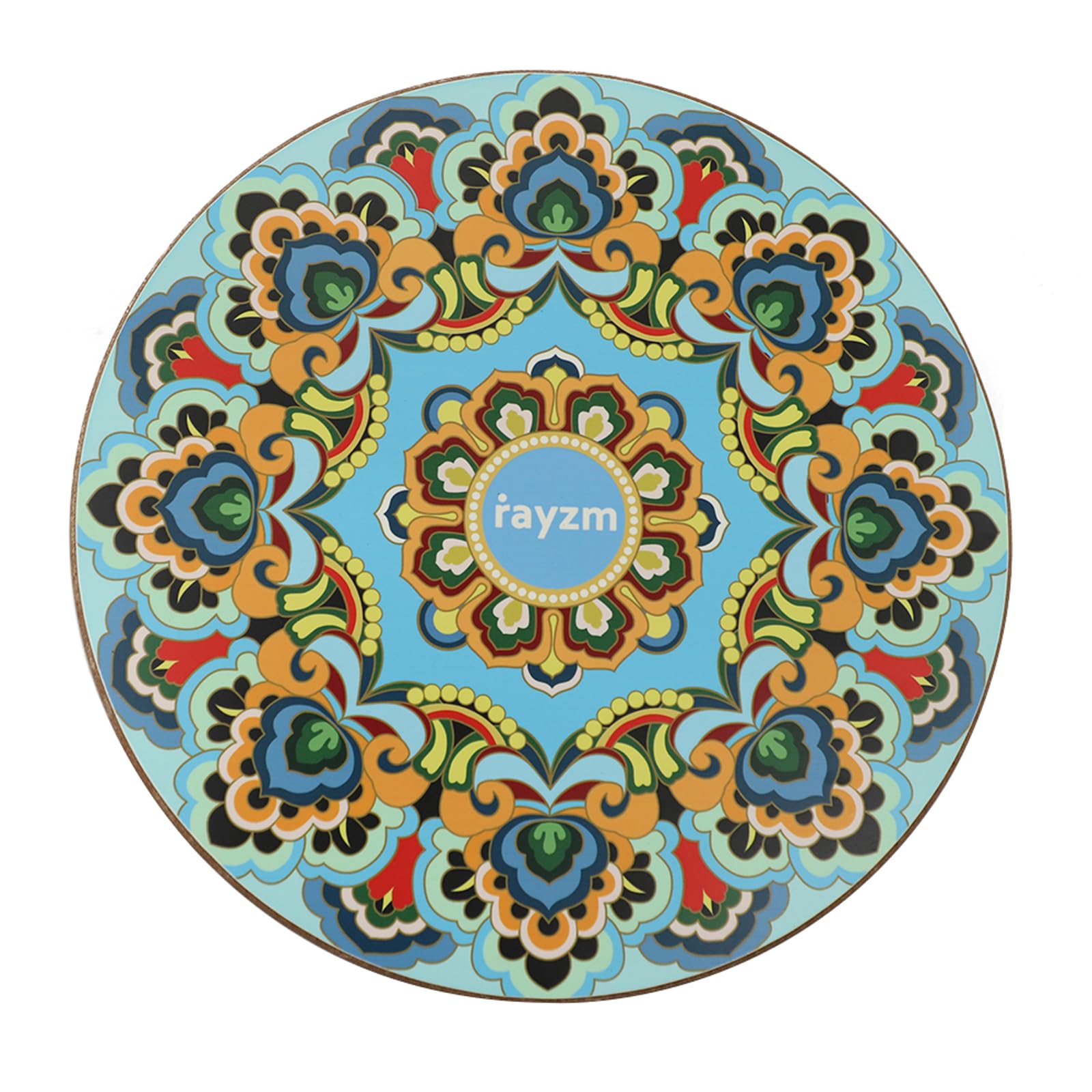 rayzm Stream Drum da 10 Pollici, Tamburo del Ruscello ad Acqua Portatile in Betulla, Suono di Acqua Corrente, per Sound Healing, Meditazione, Relax, Musicoterapia e Regalo Percussioni