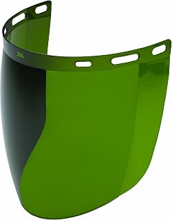 Gateway Safety 685 Venom Cylindrical Molded Contemporary Replacement Headgear Visor, IR Filter Shade 5.0 Lens, 9" x 15.5" x .06"