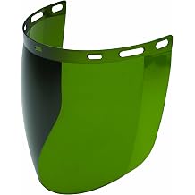 Gateway Safety 685 Venom Cylindrical Molded Contemporary Replacement Headgear Visor, IR Filter Shade 5.0 Lens, 9" x 15.5" x .06"