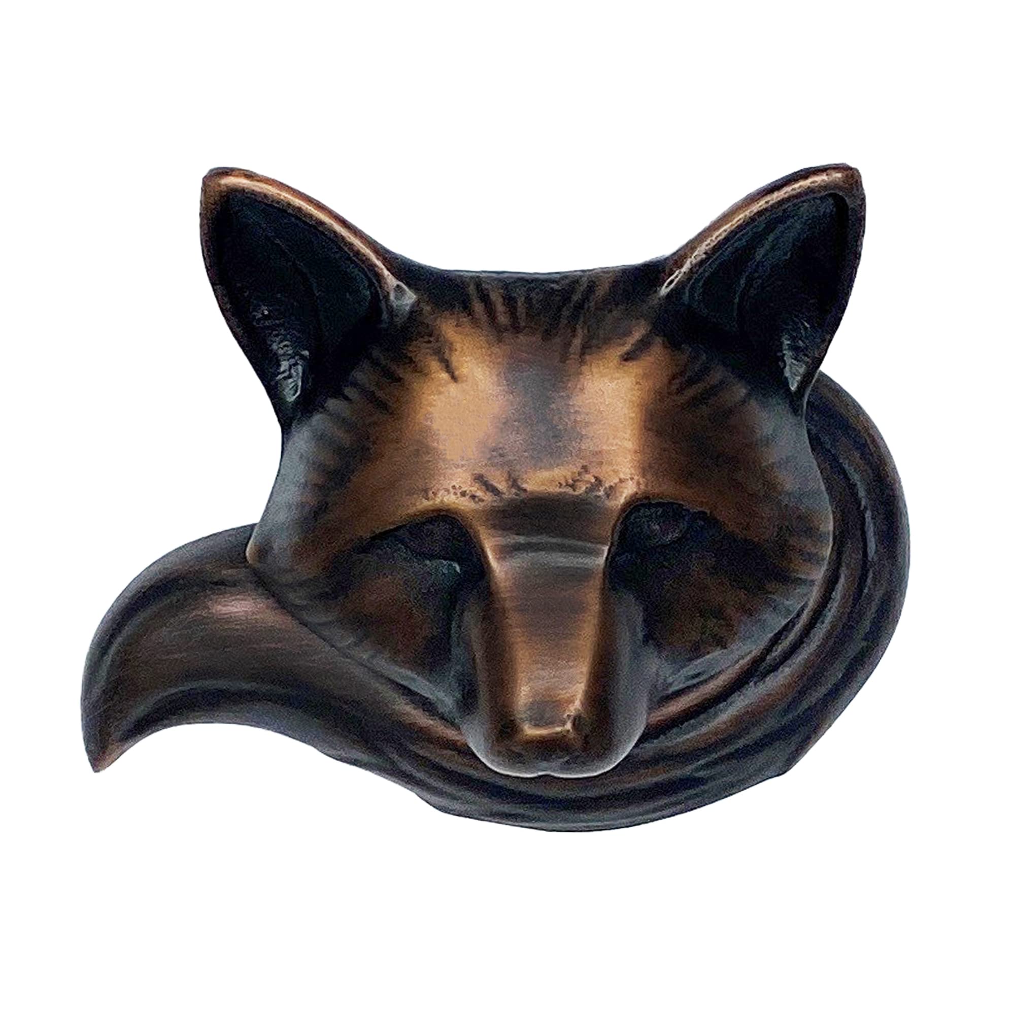 Michael Healy Bronze Fox Door Knocker - Oiled (Standard Size)