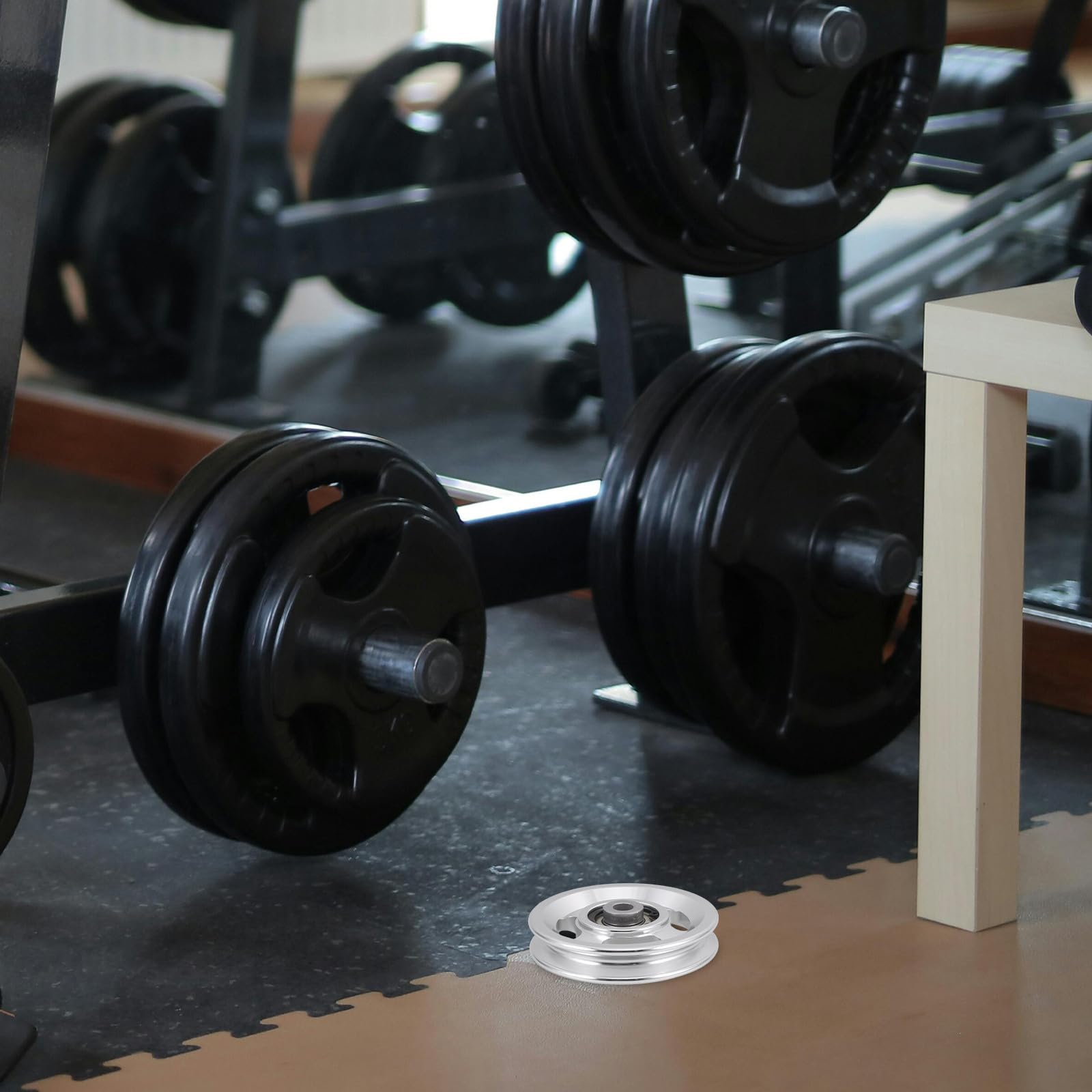 Accessorio Palestra in Lega di Alluminio Cuscinetto a Sfera, Puleggia per Attrezzatura Fitness, Manutenzione Semplice e Movimento Fluido per Allenamento in Palestra