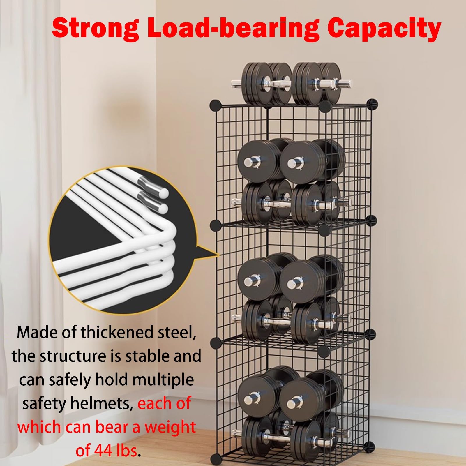 Casque Chantier Supporteur de Chapeau Dur empilable, Rack de Stockage de Bureau Multifonctionnel pour fichiers/Chapeaux, Casques de Grande capacité pour la Construction