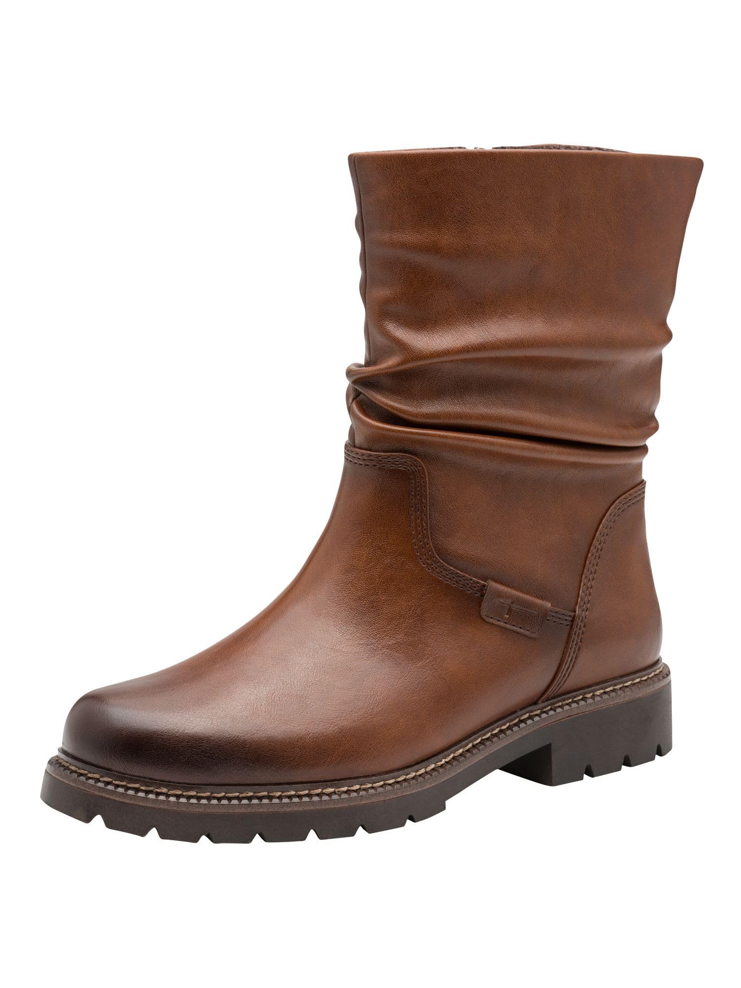 Tamaris Women's Vegan Boots, Cognac, 39 EU