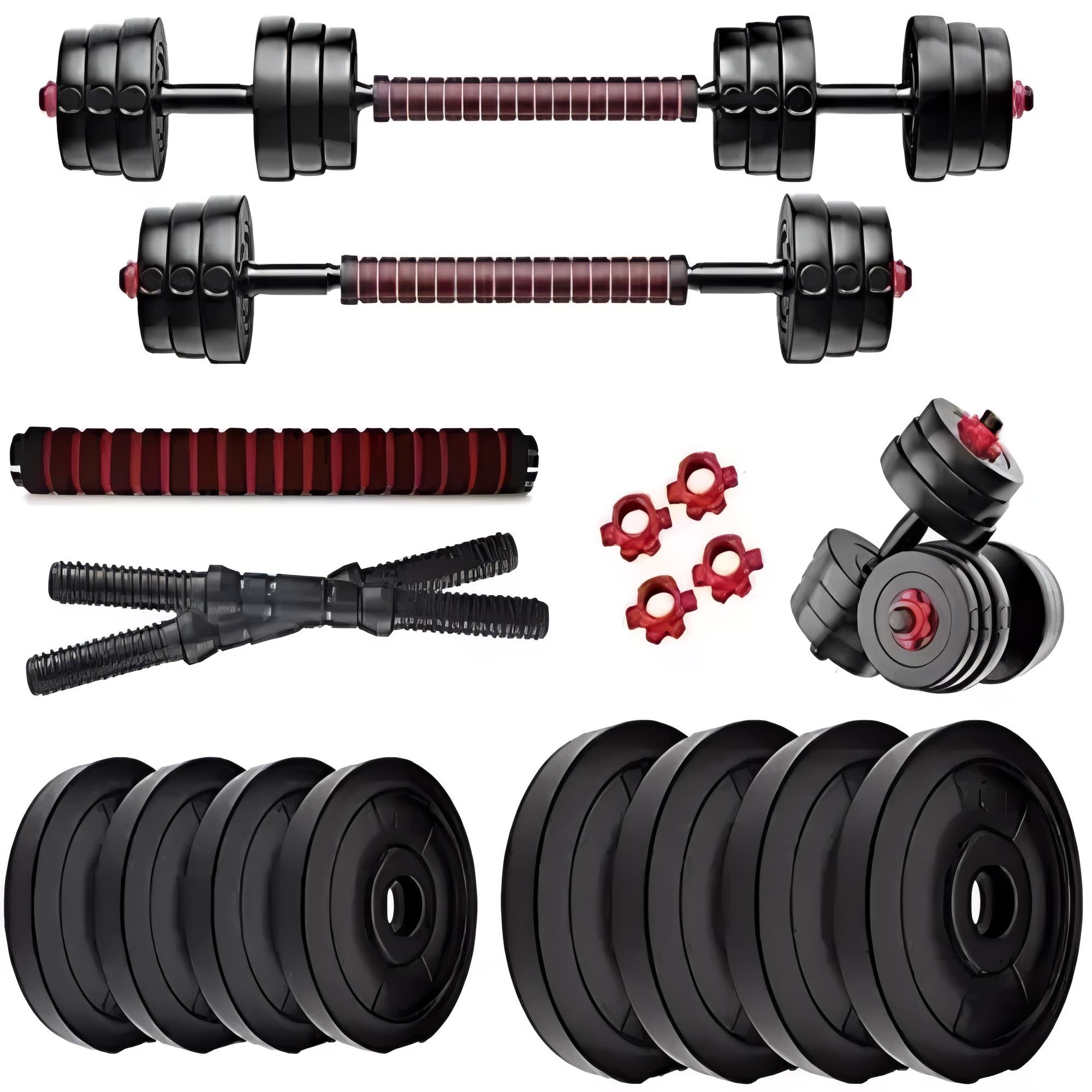 SX Fitness 3-in-1 Convertible Dumbbell and Barbell Set for Home Workouts – Adjustable Weight Plates 10 kg Total Weight (2.5 kg x 4) For Comprehensive Exercise and Strength Training (B0DB8JPR4Y) Amazon Price History, Amazon Price Tracker