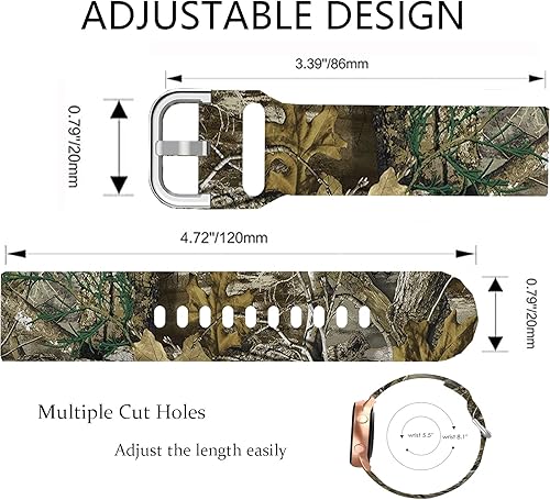 Miniatura 3 de Correa de 0.78 pulgadas para Samsung Galaxy Watch 4 5 Pro Band de 1.575 pulgadas, 1.732 pulgadas, Galaxy Watch 4 Classic Band 1.654 pulgadas, 1.811