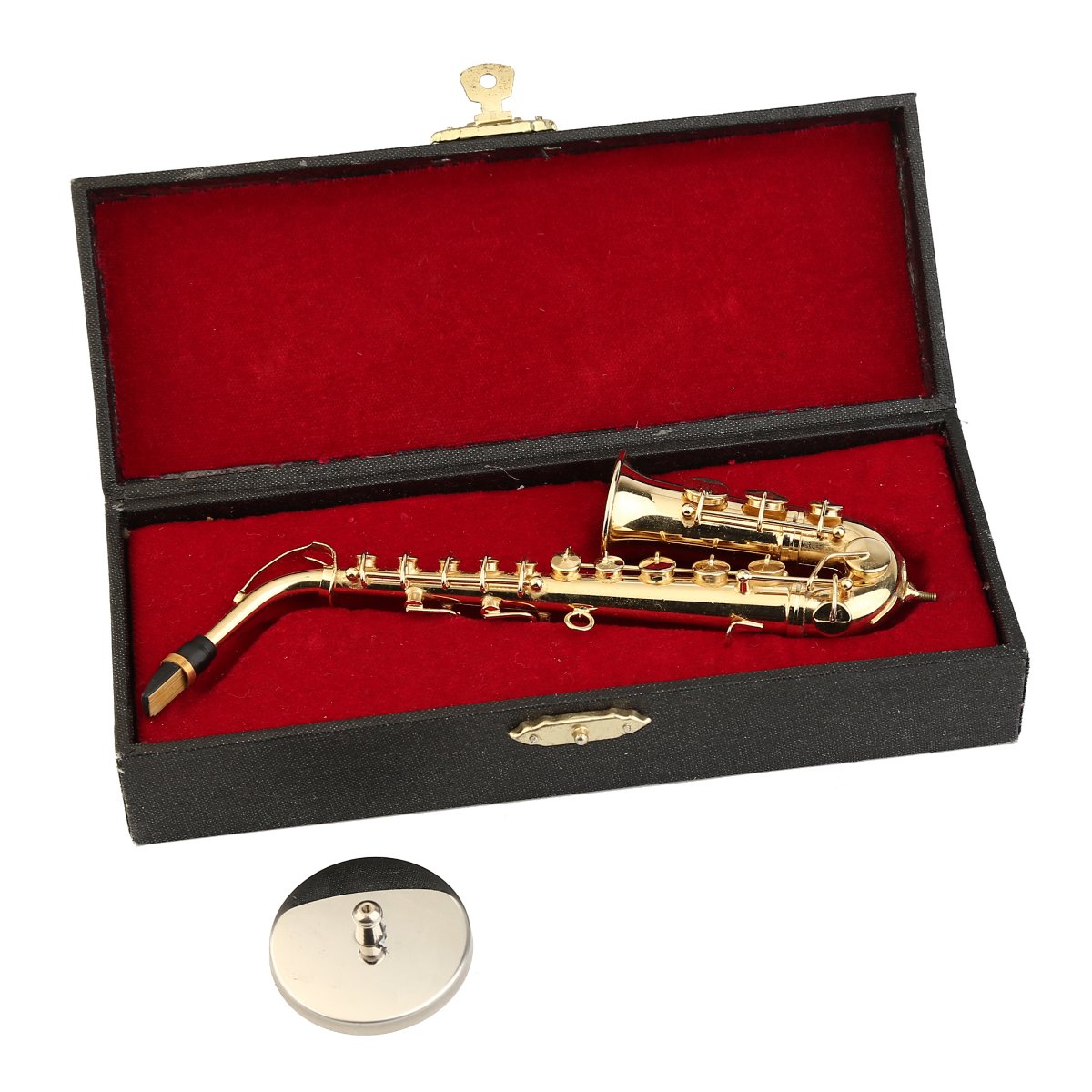 Miniature Brass Saxophone Model - 3.5 Inch Gold Saxophone Replica For Home Decor & Music Lovers