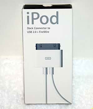 Apple iPod ホワイト　（Dock Connector) 20GB Original Apple iPod Dock with USB FireWire 30-Pin Connector