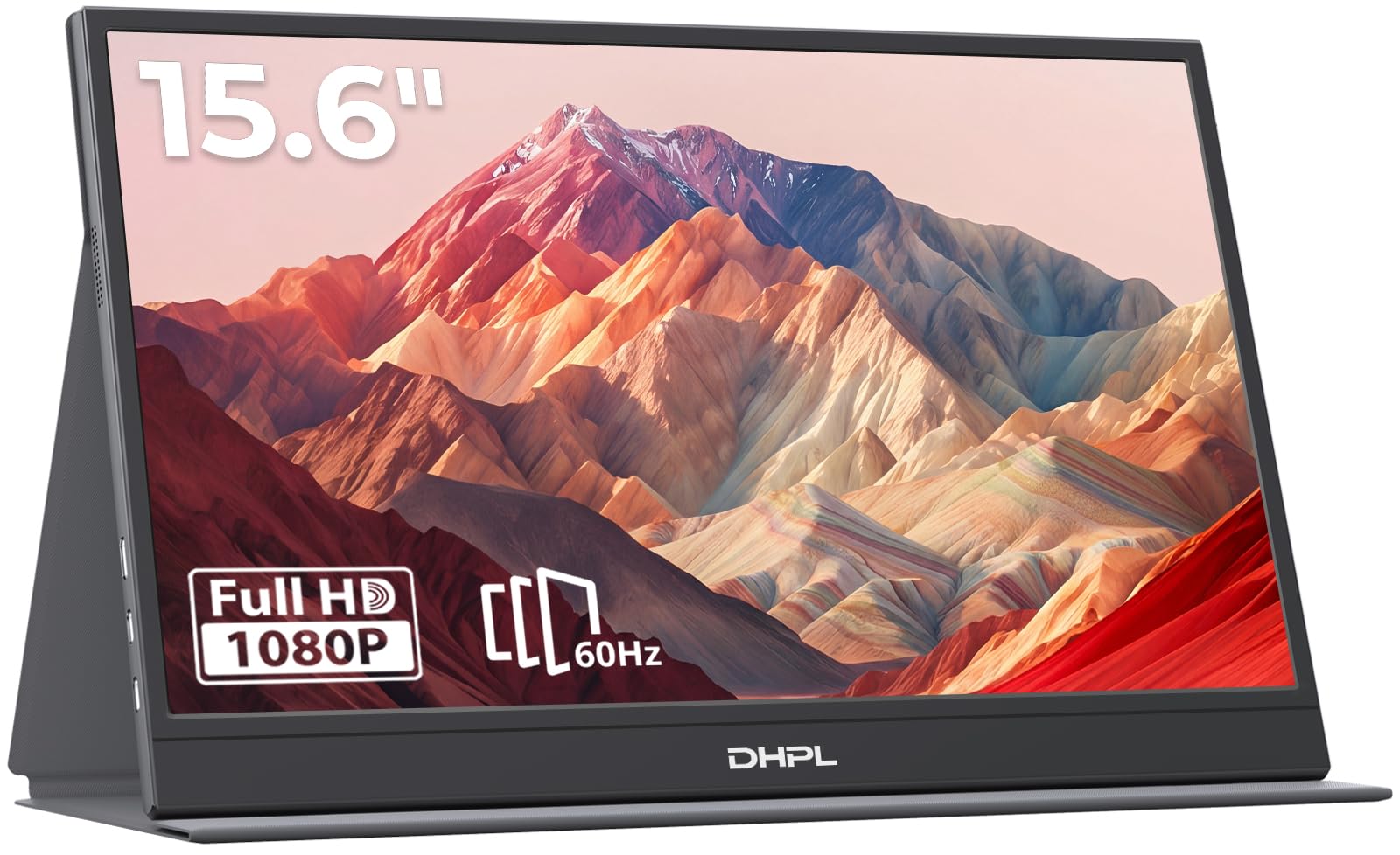Monitor portátil 15,6 pulgadas Pantalla FHD 1080P IPS Altavoz incorporados Interfaz USB-C/HDMI Pantalla portátil para portátil, PC, Mac, móvil y consolas juegos funda protectora incluida