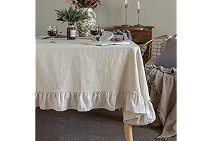 Retro Farmhouse Ruffle Tablecloth: Elevate Your Dining Décor with Rustic Charm