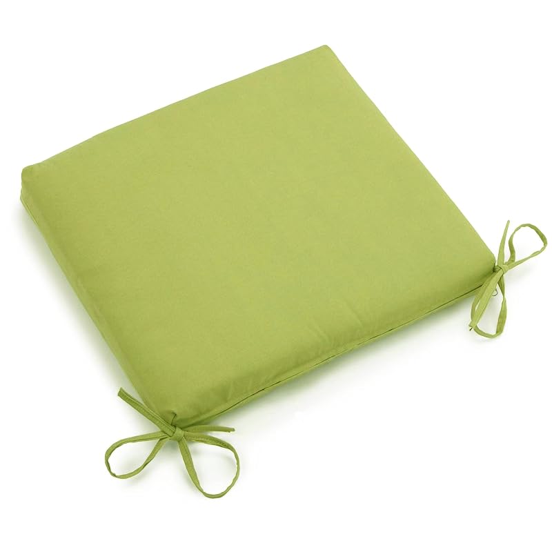 Blazing Needles Twill Chair Cushion, 20" x 19", Mojito Lime 1 Count