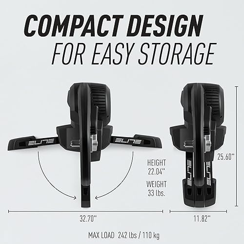 Vista 6 de Elite Direto XR Interactive Smart Trainer – Available in Standard or Zwift Cog and Click Bundle – Direct Drive Turbo Trainer for Indoor Cycling