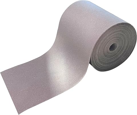 Nastro Riflettente per Cucire - Tessuto Catarifrangente [5 Metri x 50 mm] non Adesivo - [Grigio] 100% Poliestere - Striscia di Sicurezza ad Alta Visibilità - Riflettente ≥380