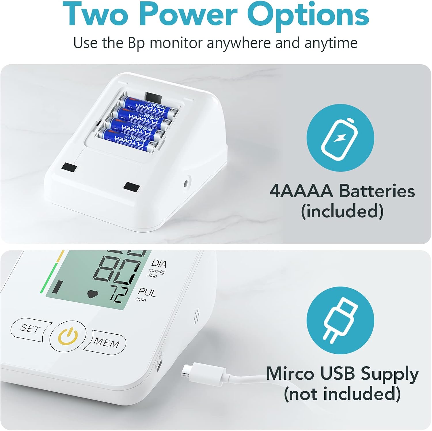 Blood Pressure Monitors for Home Use, BP Cuff Automatic Upper Arm Cuff Digital Blood Pressure Machine with 8.7-17inches Blood Pressure Cuff