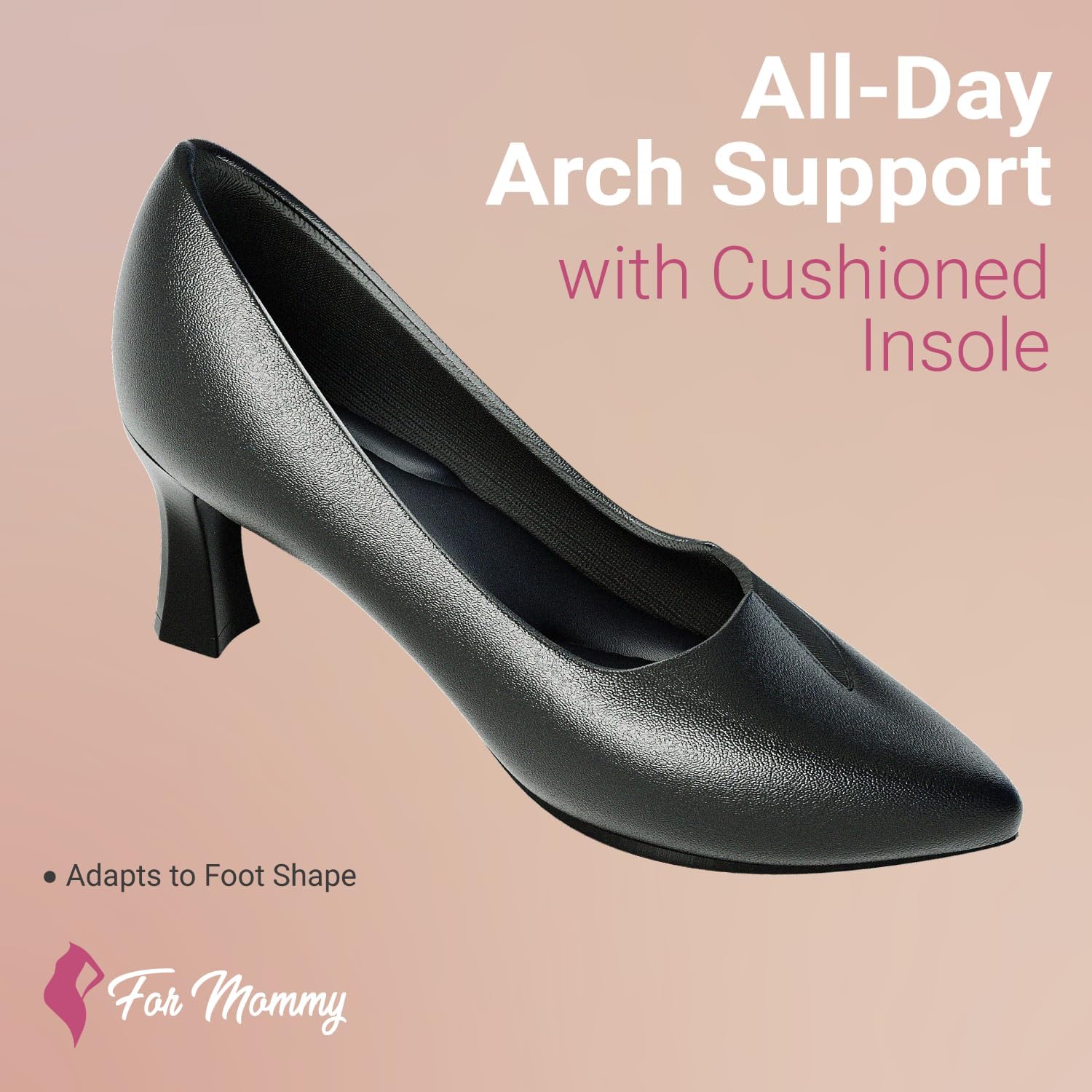 for Mommy Pregnancy Shoes for Swollen Feet – Stretchable with Patented Design, Providing Comfort and Style for Pregnant Women – Wide, Non-Slip Shoes