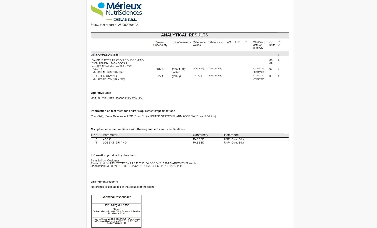 Heiltropfen Methylene Blue Powder 0.88 Oz - 25 g | Ultra High Purity | USP Pharma Grade Ingredients - Third-Party Tested | Formaldehyde Free | incl. Spoon