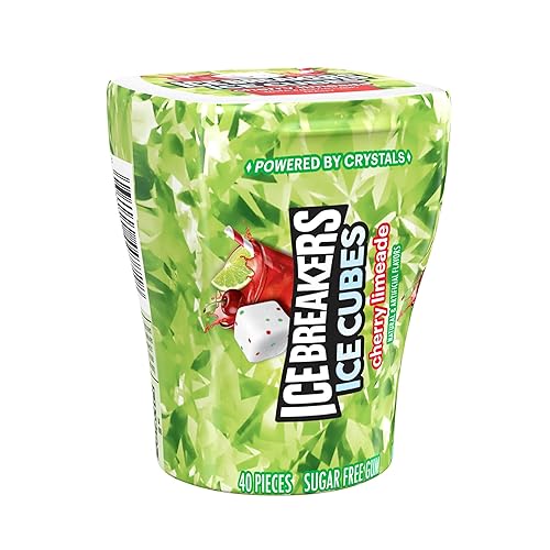 Miniatura 16 de ICE BREAKERS ICE CUBES Sandía Slushie con sabor a sandía, hecho con botellas de chicle sin azúcar de xilitol, 3.24 onzas (6 unidades, 40 piezas)
