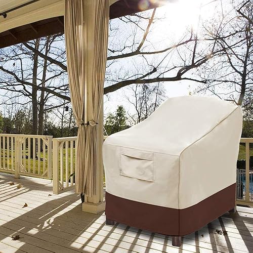 Miniatura 8 de Vailge - fundas para sillas de patio, funda para asiento profundo, resistente e impermeable, para exteriores, césped, patio