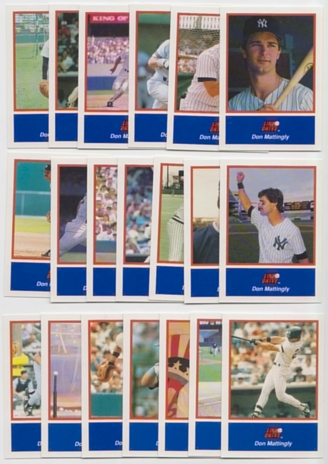 Don Mattingly / 100 Different Baseball Cards featuring Don Mattingly