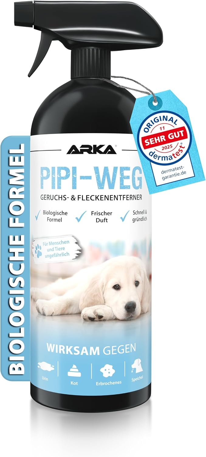 Enzyme Cleaner Dog Urine 750 ml - Extremely Strong Against Dog Pee Urine Odour & Stains - Organic Animal Friendly and Ideal for Sofa Carpet Car Dog Bed & Floor - PIPI Way