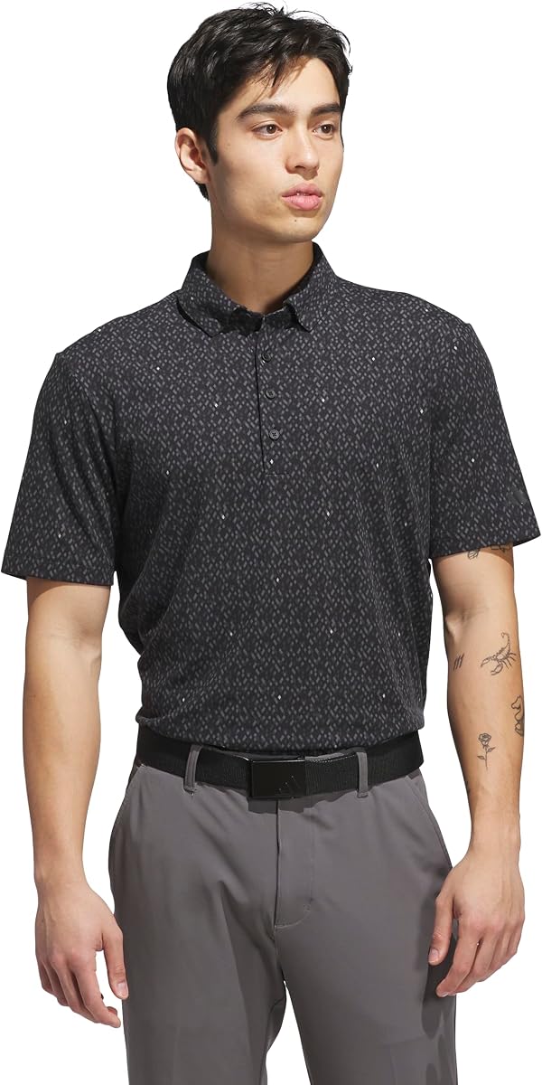 adidas Men's Ultimate365 Micro Argyle Polo Shirt