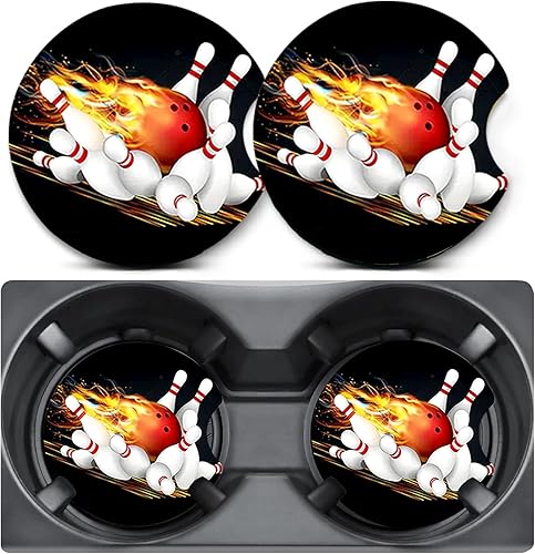 Miniatura 11 de 2 unidades de posavasos para portavasos de coche, posavasos para portavasos de coche con diseño de cereza, alfombrilla de goma antideslizante de