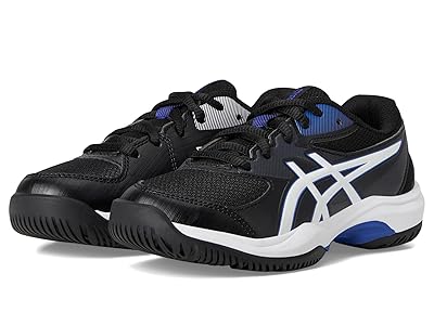 ASICS Kids Gel-Game Grade School (Little Kid/Big Kid) Kids Shoes Black/White : 4 Big Kid M, Textile