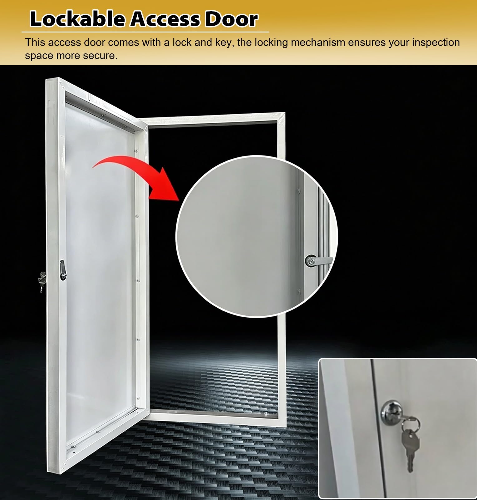Porta di accesso in metallo, pannello resistente alle intemperie per