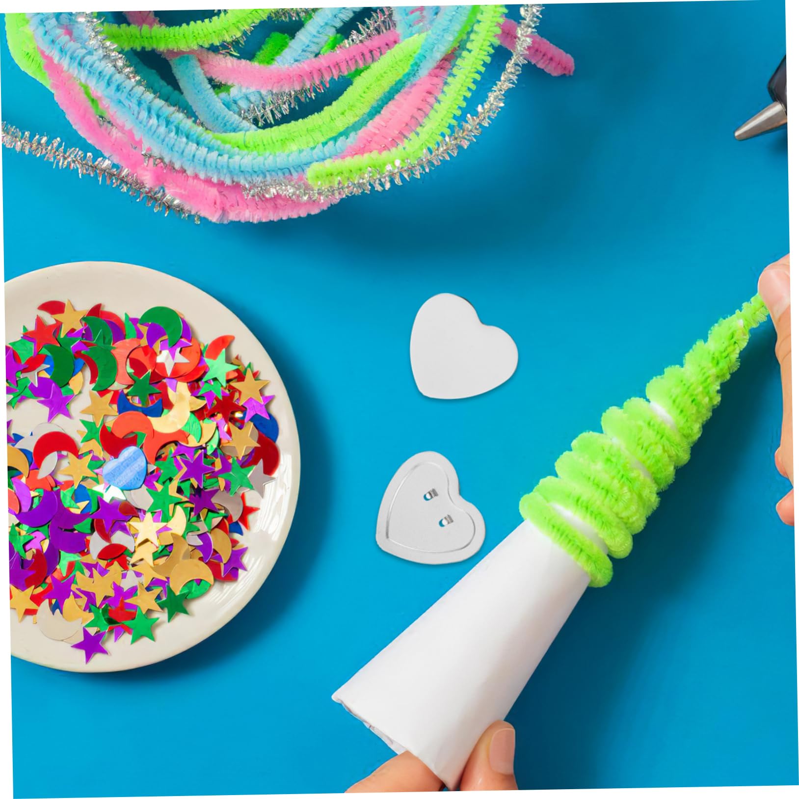 Set di 100 Spille Bottone a Cuore per Creazione Badge