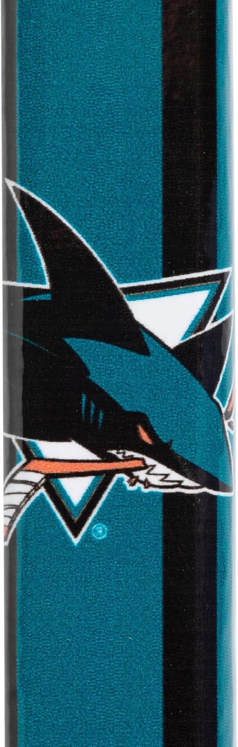 Franklin Sports NHL San Jose Sharks Team 48-Inch Vinyl Hockey Stick (Left), Junior, Teal