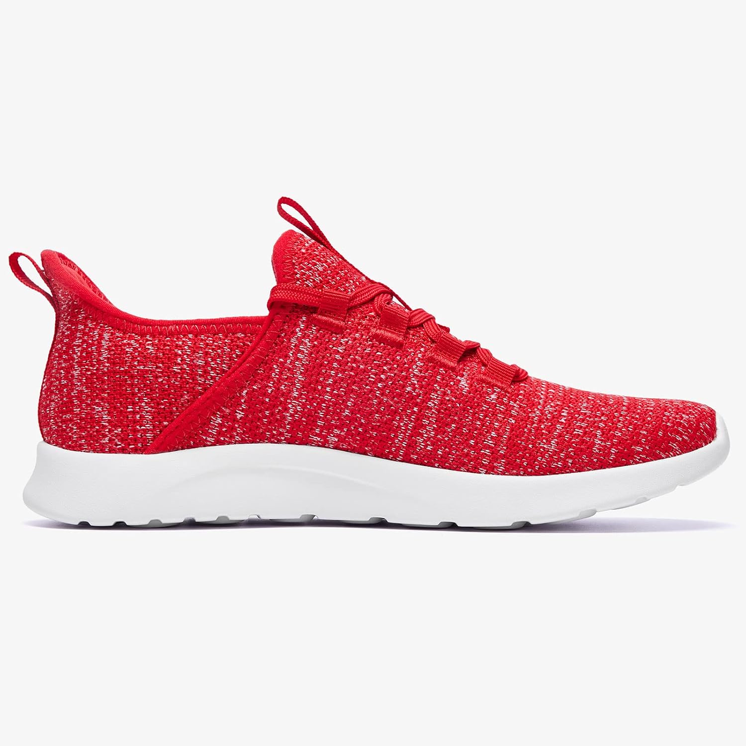 ALEADER Tennis Shoes Womens Walking Slip On Shoes for Walking Trainning Running Sneakers Standing All Day Red WhiteSize 6 US