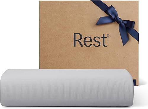 REST Evercool+ Sábana superior, tamaño Cali KingKing, gris claro, 104 x 108 pulgadas (solo 1 sábana encimera)